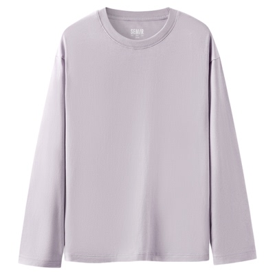 森马情侣纯色内搭纯棉长袖T恤男