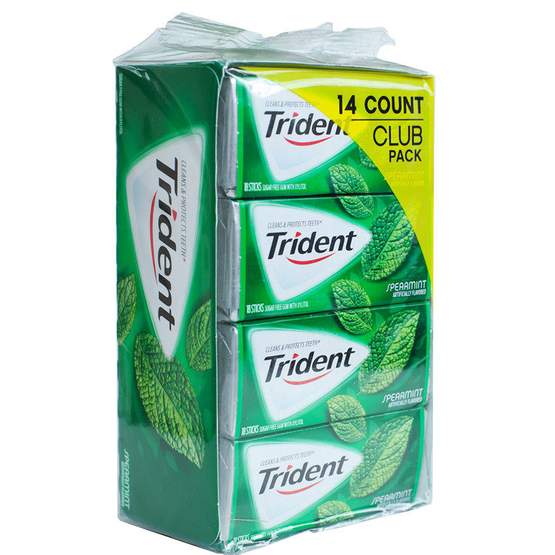 trident原装一盒木糖醇口香糖