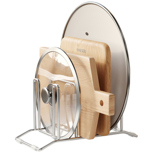 304不锈钢大菜板砧板案板放置架加厚台面厨房砧板架锅盖架子一体