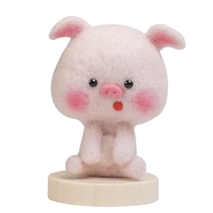 羊毛毡戳戳乐可爱生肖玩偶公仔挂件相框画手工diy材料包情侣礼物