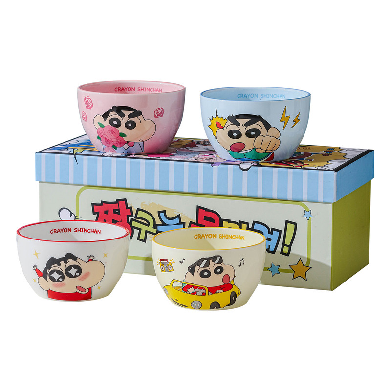 正版授权蜡笔小新日常小食光系列餐具礼盒