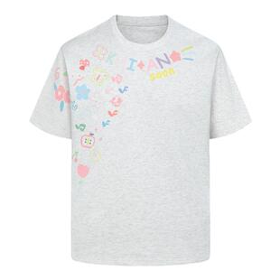 KHIAN SOON美式国潮牌创意卡通涂鸦印花情侣圆领短袖男女T恤上衣