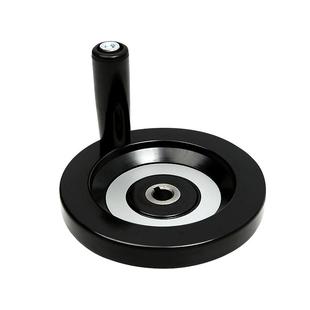 背波纹手轮铝合金手轮胶木顶丝内波纹手摇轮键槽手轮圆形机床手柄