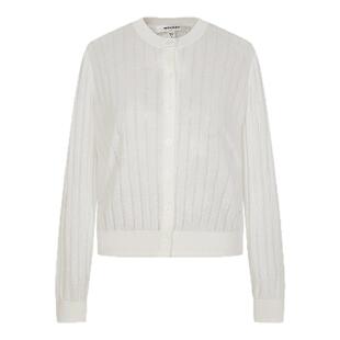 MOUSSY 夏季新品简约通勤风轻薄针织开衫女028ISA70-3751