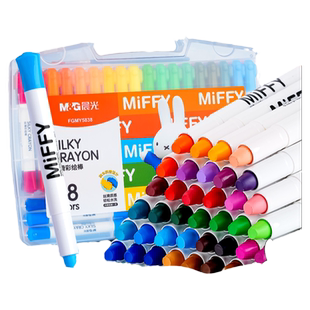 晨光油画棒儿童可水洗蜡笔小学生幼儿园专用美术绘画涂鸦套装36色彩绘棒水溶性炫彩棒画笔蜡笔彩笔丝滑油画笔