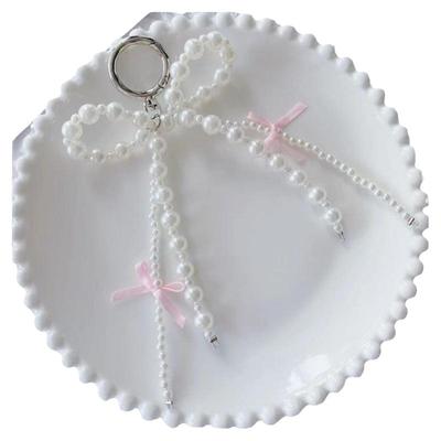 乐聪背包挂件韩版珍珠蝴蝶结爱心