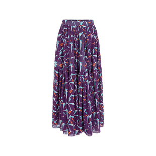 【紫荆花变奏曲】MARYLING玛俪琳24春季新品印花半身裙A1EBW72460