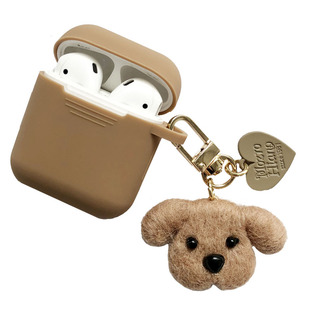 独家ins卡通手工毛球泰迪熊小绵羊小狗钥匙扣airpods保护套包挂件