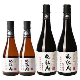 【4瓶】龟鹤寿纯米酿造清酒1.8L*2瓶+720ml*2瓶日式清酒低度酒