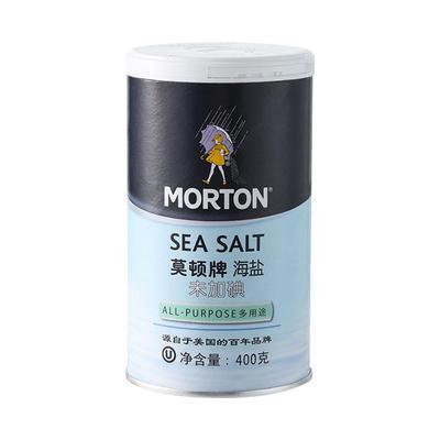 莫顿未加碘海盐400g瓶装