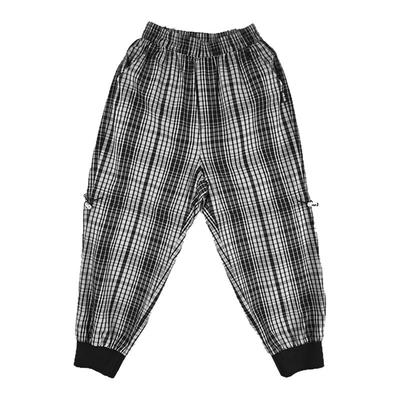 jojo童装男童秋季休闲格子长裤
