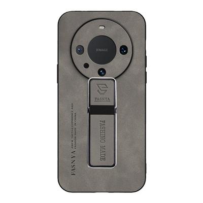 适用华为mate60小羊皮手机壳支架