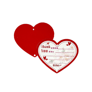 创意爱心空白卡片感恩有你主题班级文化墙贴教室布置装饰幼儿园儿童节日手写感谢老师父母家长祝福语留言贺卡