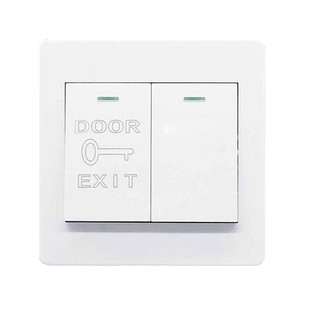 86型墙壁暗装二位门禁开关面板双门铃按钮自动回弹式自动复位开关