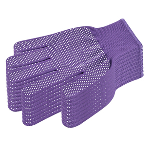 劳保手套耐磨工作防滑尼龙薄款夏季防晒干活透气点胶户外搬运男女