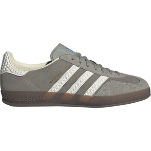 Adidas/阿迪达斯官方正品三叶草GAZELLE INDOOR灰白德训鞋IF1807