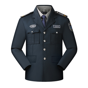 2011新式保安工作服春秋款套装男女门卫保安制服长袖冬装加厚服装