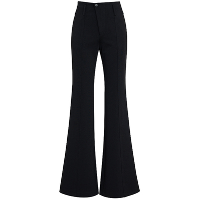 夏莫卡通勤百搭经典款显瘦喇叭裤