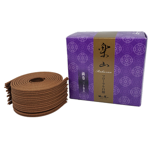 日本香堂Nipponkodo  乐山白玉兰老山百花白檀沉香盘香环香熏香薰