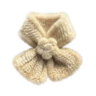 真水貂毛围巾韩国秋冬保暖双面水貂毛围脖皮草毛领子护颈貂皮围领