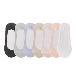 冰丝船袜女士防滑不掉跟纯棉袜底夏季薄款单鞋浅口隐形短袜子镂空