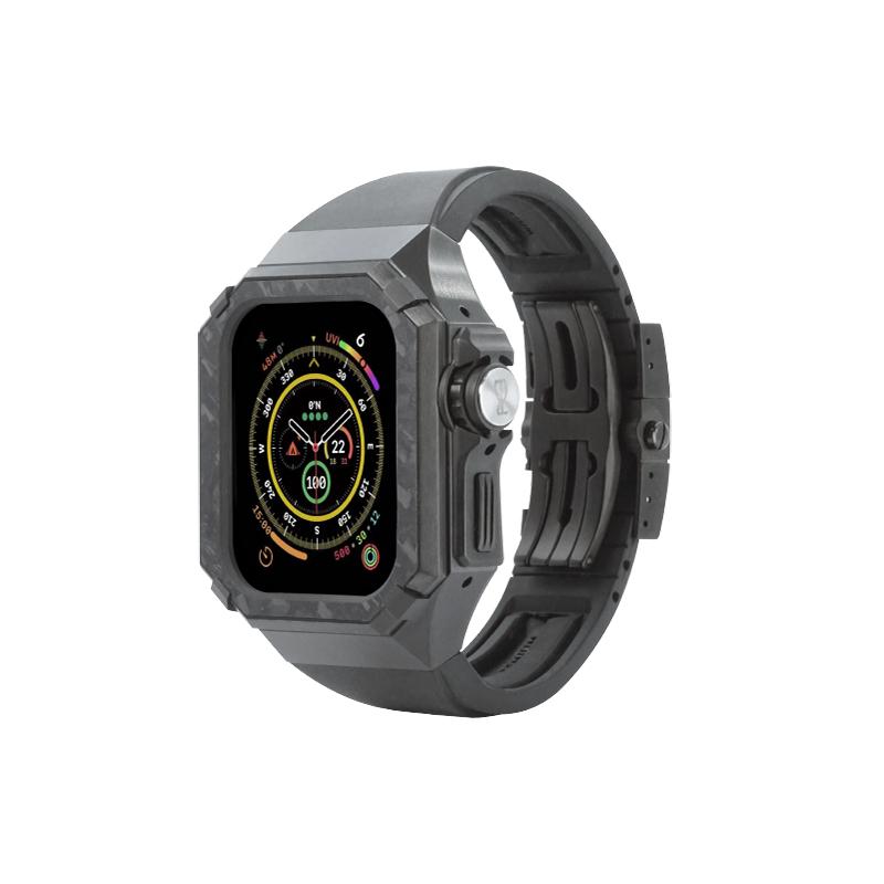 瑞兹柏文钛钢碳纤Applewathc表带