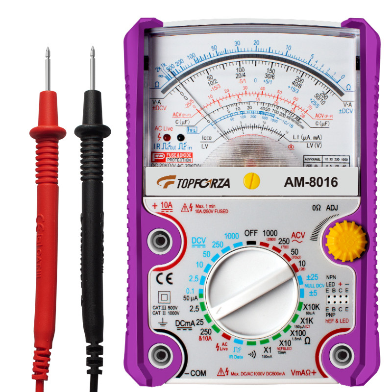 拓伏锐指针式万用表多功能机械归零高精度防烧电工专用多用电流表