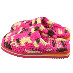 纯手工编织毛线拖鞋冬季居家加厚保暖防滑耐磨冰条线勾织拖鞋成品