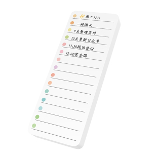双面可擦写白板贴记录提醒事项备忘提示板便利贴屏幕留言板磁吸电脑侧边便签贴板侧边夹办公桌工位神器记事板