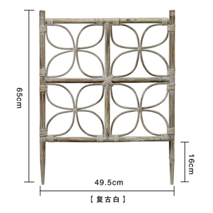 库美式 饰花园庭院栅栏爬藤架子幼儿园室外厂 院子实木小围栏护栏装