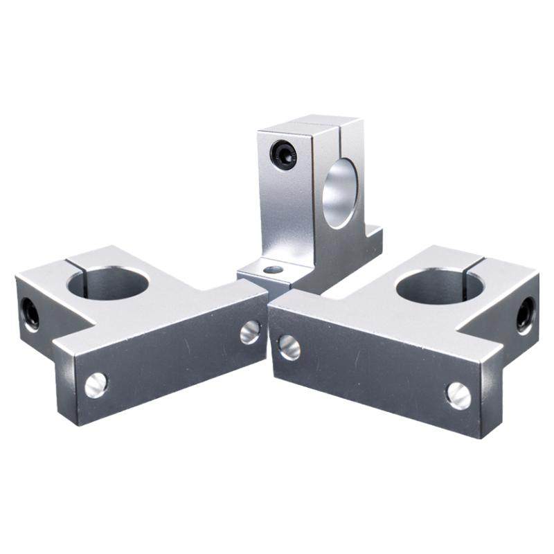 直线光轴导轨固定铝座立式轴支撑座SK12/16/20/25/30/35光杆支架