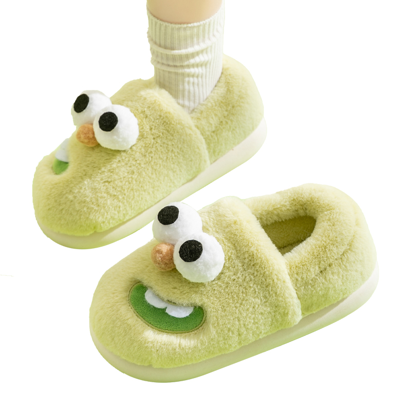 2024新款棉拖鞋女士秋冬季包跟保暖室内居家卡通可爱个性棉鞋包跟