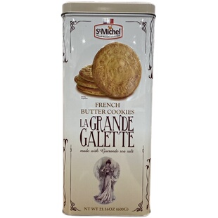 LA Grande Galette法国铁塔曲奇饼干600g法式酥脆黄油饼干礼盒装