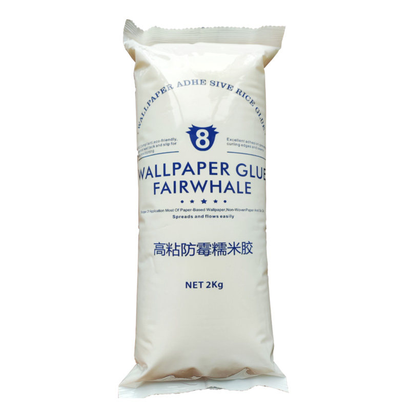 糯米胶壁纸胶基膜套装墙纸免调无纺布专用竹炭环保无甲醇强力胶水