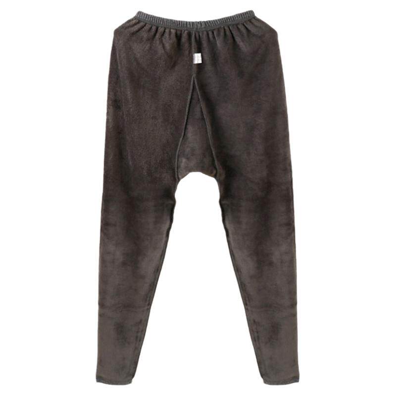 加肥加大码保暖裤中老年人加绒春秋裤高腰深裆特大号中厚棉毛裤男