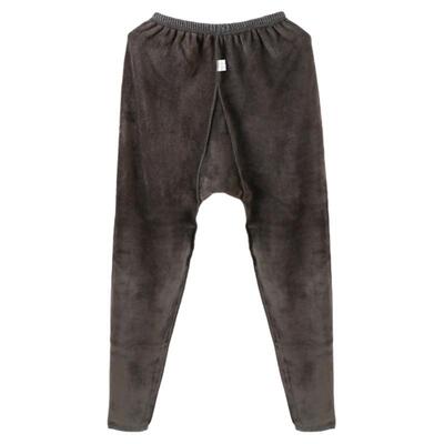 男加绒肥大码高腰深裆中厚保暖裤