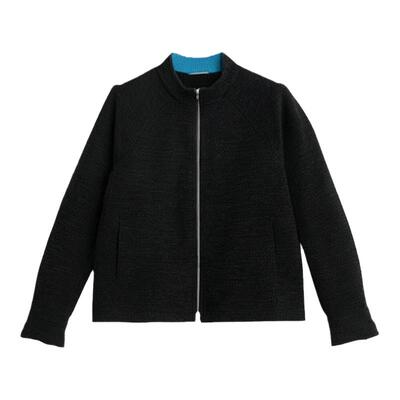 ZUCZUG双面异色针织布拉链夹克