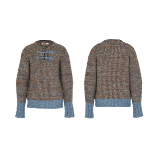 新品Palavas高地密语针织上衣羊毛衣花纱针织高克重毛衣女原创