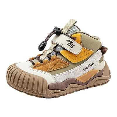 天美意冬季儿童加绒高帮鞋子