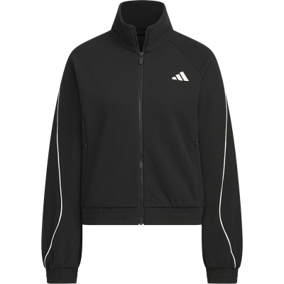 Adidas/阿迪达斯正品2025女士运动拉链宽松针织夹克外套KC0018