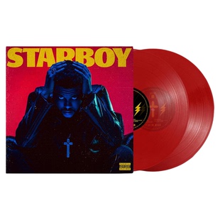 正版进口 威肯专辑 THE WEEKND STARBOY 半透明红胶 2LP黑胶唱片