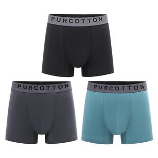 全棉时代男士内裤纯棉中腰新款弹力大码轻薄透气男四角男士平角裤