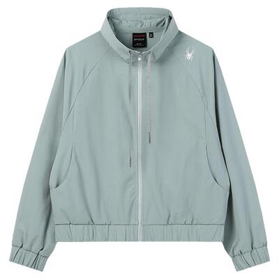 蜘蛛春夏女宽松运动拉链夹克外套