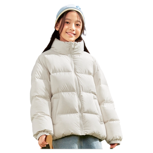 巴拉巴拉儿童羽绒服女童短款面包服大童加厚立领外套冬装新款童装