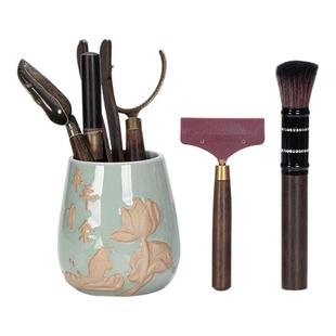 茶道六君子茶具用品茶夹茶针茶艺茶具配件茶道零配茶君子六件套