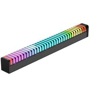 RGB氛围灯3D拾音电脑桌面电竞车载声控音乐音箱七彩节奏落地灯