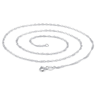 18K金项链素链镀金链子细万能链不掉色单链玫瑰金色裸链锁骨链条