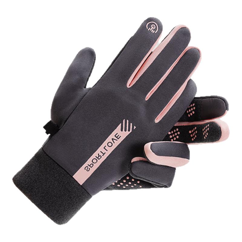 触屏手套加绒保暖冬季防风防水秋冬季户外电动车防滑骑行专用手套
