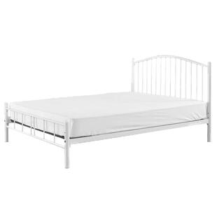 白色简约铁艺床北欧公主风美式双人单人复古民宿1.5米1.2卧室床