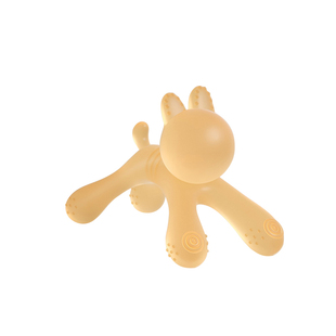 牙胶婴儿磨牙棒口欲宝宝硅胶安抚咬胶玩具小兔子可水煮防吃手神器